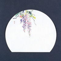 マイン 紙・演出小物 M30-330 四季紙 富久寿 尺3半月 藤 100枚入 1点（直送品）