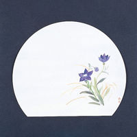 マイン 紙・演出小物 M30-334 四季紙 富久寿 尺3半月 ききょう 100枚入 1点（直送品）