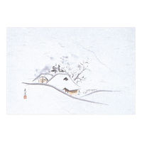 マイン 紙・演出小物 M33-126 四季紙 萬寿 冬景色 100枚入 10点 1セット(10点入)（直送品）