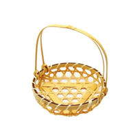 神堂 竹かご 百合竹手付 白 (小) 250枚(10枚×25) 14509 1セット(250枚(10枚×25)入)（直送品）