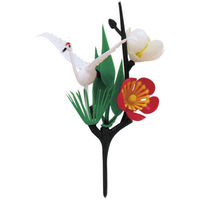 島田昌 A-3 造花 立鶴付松竹梅 2400枚(30枚×80) 1セット(2400枚(30枚×80)入)（直送品）