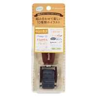 シヤチハタ 回転デコレーションスタンプ mini 今日の気分 NRD-15A6 1個