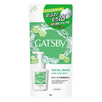 GATSBY（ギャツビー）フェイシャルウォッシュ アクネケアホイップ 詰め替え 130ml 1個 マンダム