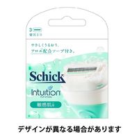 イントゥイション 敏感肌用 替刃（3コ入）女性用 カミソリ 剃刀 シック Schick