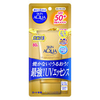 スキンアクア スーパーモイスチャーエッセンス ゴールド SPF50+・PA++++ 80g ロート製薬
