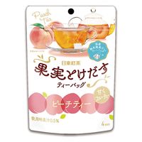 日東紅茶 果実とけだすティーバッグ ピーチティー 1袋（4バッグ入）