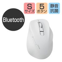 ワイヤレスマウス 無線 Bluetooth 握りの極み 静音 5ボタン S ホワイト M-XGS30BBSKWH エレコム 1個