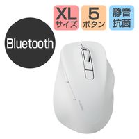 ワイヤレスマウス 無線 Bluetooth 静音 5ボタン XLサイズ ホワイト M-XGXL30BBSKWH エレコム 1個（直送品）