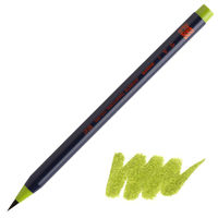 あかしや カラー筆ペン 水彩毛筆「彩」鶯色 CA200-27 5本（直送品）