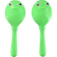 KC キョーリツ マラカス カエルデザイン FROG-Type Plastic Maracas OP-MAF01 (2本セット)（直送品）