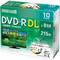 録画用 DVD-R DL 片面2層 2-8倍速 10枚パック 5mmプラケース ワイドプリンタブル(ホワイト)（直送品）