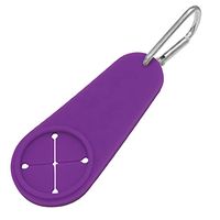 日本緑十字社 カラビナ付きタオルホルダー 紫 375866 1個（直送品）