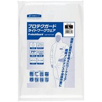 日本製紙クレシア プロテクガード/1着単位 68811 ライトワークウエア Lサイズ 1セット(10PC)（直送品）