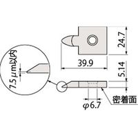 ミツトヨ ゲージブロック 付属品 601645/セラストーン 100X25 1PC（直送品）