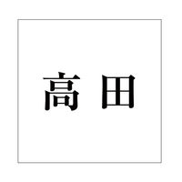 ハイロジック 表札用 切文字シール 「高田」