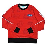 クアルトユナイテッド アメカジ柄プルオーバー　RED　L A0148 1点（直送品）