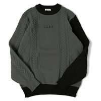 クアルトユナイテッド ケーブル切替ニットトップス　CHARCOAL　XL M3460MEN 1点（直送品）