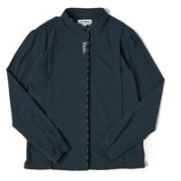 クアルトユナイテッド 光沢バンドカラーシャツ　NVY　S N5044 1点（直送品）