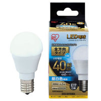 アイリスオーヤマ LED電球 E17 全方向 昼白色 40形（440lm） LDA4N-G-E17/W-4T5 1個（わけあり品）