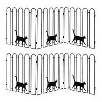 住まいスタイル 折り畳めるアイアンフェンス（猫3連） NK120