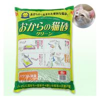 常陸化工 おからの猫砂　グリーン　６Ｌ　４袋 189621 1セット（直送品）