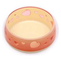 ペッツルート おいしく見えるワン食器　Ｓ　ピンクハート 194386 1個（直送品）