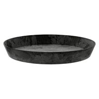 amabro アートストーン ラウンド ソーサー ブラック 30cm 256208 1個（直送品）