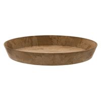 amabro アートストーン ラウンド ソーサー ベージュ 30cm 256218 1個（直送品）