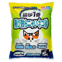 クニミネマーケティング 飛び散らニャいネコ砂　５Ｌ 74142 1個（直送品）