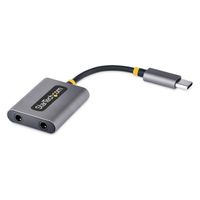 オーディオスプリッター USB Type-C 4極ステレオミニジャック オーディオ変換アダプター 1個（直送品）