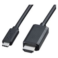 サンワサプライ TypeC-HDMI変換ケーブル（ブラック）