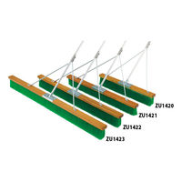 ゼット体育器具 コートブラシN（アルミ・補強付） 巾120cm ZU1421 1本（直送品）