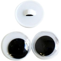 日本紐釦貿易(Nippon Chuko) NBK 動眼 ボタン式 24個入り φ10mm 黒 CE126　24個入/5袋（直送品）