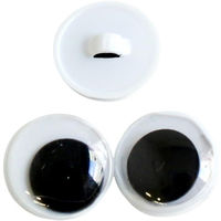 日本紐釦貿易(Nippon Chuko) NBK 動眼 ボタン式 20個入り φ12mm 黒 CE127　20個入/5袋（直送品）