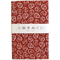 日本紐釦貿易(Nippon Chuko) 小紋手ぬぐい だるま 33cmx90cm 赤 MYM33253 手芸・ハンドメイド用品（直送品）