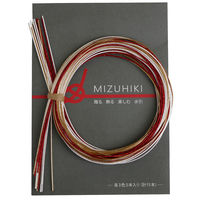 piece MIZUHIKI 水引アソートセット リーフレット付 3色各5本入 紅白 PHC-100-1 1セット(3個)