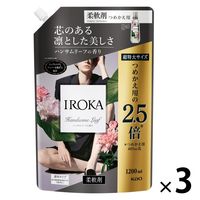 フレアフレグランス IROKA（イロカ） ハンサムリーフ 詰め替え 超特大 1200mL 1セット（3個） 柔軟剤 花王