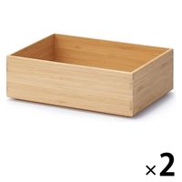 無印良品 重なる竹材長方形ボックス ハーフ 良品計画