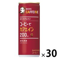 【缶コーヒー】サントリー BOSS CAFFEINE（ボス カフェイン）カフェモカ 245g 1箱（30缶入）