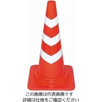 ミツギロン（MITSUGIRON） 道路保安用品 やわらかカットスコッチコーン 3段 レッド