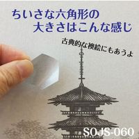 リンテックコマース ちょっと障子・ふすまシール六角形・銀SOJS060 SOJS-060 1セット(6個)（直送品）