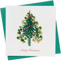 杉田エース Christmas Treeカード HD602 CWT954674 1セット（4枚：1枚×4）（直送品）
