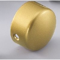 シロクマ BRー108 エンドキャップ横穴 35φ AG 1セット(12個)（直送品）