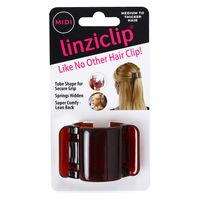 アントレックス Linziclip ヘアクリップ（クリアブラウン） 5060083030214 1セット（3個入）（直送品）