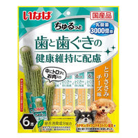 いなば ちゅるっと 歯と歯ぐきの健康維持に配慮 とりささみ チーズ味 6本 国産 1袋 犬 おやつ 歯磨き