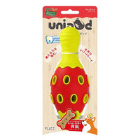 【ワゴンセール】ユニポッド（unipod）ボウリング レッド 1個 犬 おもちゃ