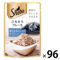 シーバ リッチ ごちそうフレーク 贅沢お魚ミックス まぐろ・たい入り 35g 96袋 キャットフード 猫 ウェット パウチ