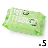 ウェットティッシュ　ノンアルコール除菌　携帯用　1セット（20枚入×5パック）　ロハコ　（LOHACO）   オリジナル