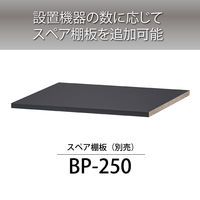 ハヤミ工産 HAMILeX Bastia Bastia オプション棚板 ブラック BP-250 1枚（直送品）