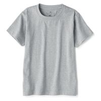 無印良品 クルーネック半袖Tシャツ キッズ 120 グレー 良品計画